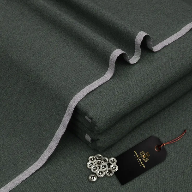 Premium Goli Winter Khaddar Brattle Spruce fabric for men