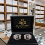 Premium White Crystal Cufflinks
