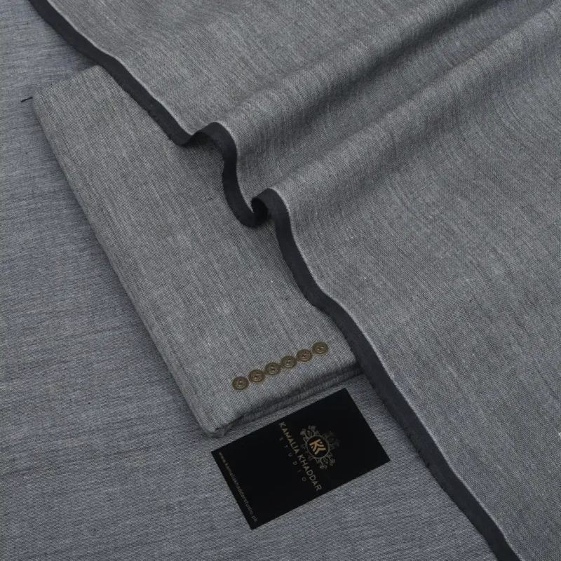 Summer Khaddi Prime Collection Midnight Grey khaddar fabric for men