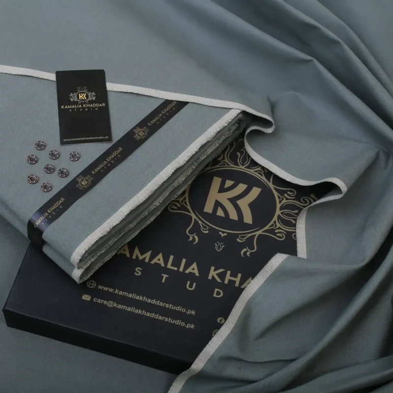 Premium Royal Handmade Winter Khaddar Ocean Swell fabric for men