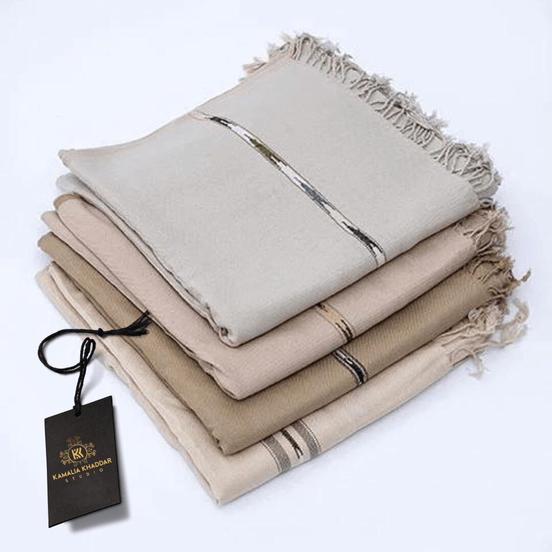 shawl-3.jpg Kamalia Wool Shawl | Greyish - Image 1